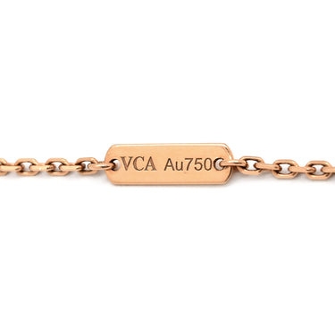 ヴァンクリーフアーペル Van Cleef & Arpels ヴィンテージ アルハンブラ VCARP9T000 グレーXローズゴールド K18PG シルバーオブシディアン ネックレス シルバーオブシディアン 750PG 2023ホリデー ダイヤ