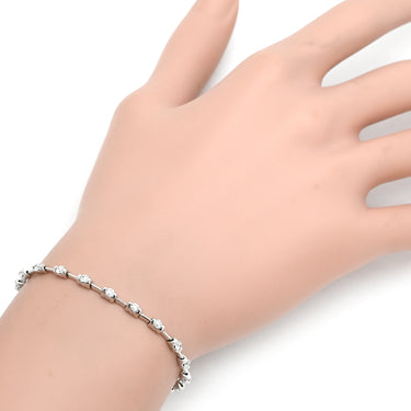 デビアス DE BEERS LINE ラインブレスレット ホワイトゴールド K18WG ダイヤモンド ブレスレット ダイヤモンド