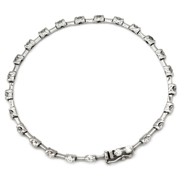 デビアス DE BEERS LINE ラインブレスレット ホワイトゴールド K18WG ダイヤモンド ブレスレット ダイヤモンド