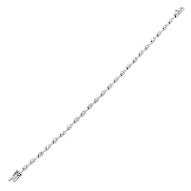 デビアス DE BEERS LINE ラインブレスレット ホワイトゴールド K18WG ダイヤモンド ブレスレット ダイヤモンド