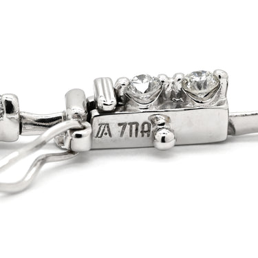 デビアス DE BEERS LINE ラインブレスレット ホワイトゴールド K18WG ダイヤモンド ブレスレット ダイヤモンド