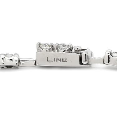 デビアス DE BEERS LINE ラインブレスレット ホワイトゴールド K18WG ダイヤモンド ブレスレット ダイヤモンド