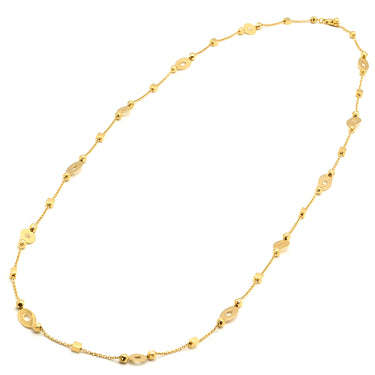ブルガリ BVLGARI ルチア ロングネックレス イエローゴールド K18YG ネックレス Au750 18K 18金