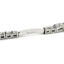 ライン LINE ステーション セミエタニティ テニス ホワイトゴールド K18WG ダイヤモンド ブレスレット ダイヤモンド Au750 18K 18金 ライン バー