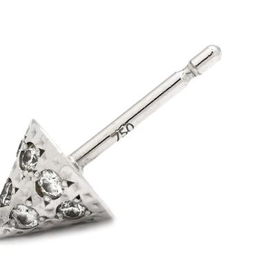 タサキ TASAKI リファインド リベリオン パールホワイト×ホワイトゴールド K18WG ダイヤモンド パール ピアス Au750 18K あこや アコヤ パール 真珠 ダイヤモンド パヴェ