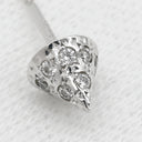 タサキ TASAKI リファインド リベリオン パールホワイト×ホワイトゴールド K18WG ダイヤモンド パール ピアス Au750 18K あこや アコヤ パール 真珠 ダイヤモンド パヴェ