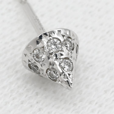 タサキ TASAKI リファインド リベリオン パールホワイト×ホワイトゴールド K18WG ダイヤモンド パール ピアス Au750 18K あこや アコヤ パール 真珠 ダイヤモンド パヴェ