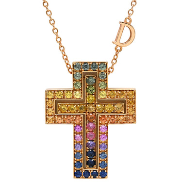 ダミアーニ DAMIANI ベルエポック レインボー 20084310 ピンクゴールドXマルチカラー K18PG サファイア ネックレス 750 18金 サファイヤ ペンダント