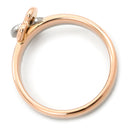 カルティエ Cartier ダブルハート ピンクゴールドXホワイトゴールド K18PG K18WG #49(JP9) リング 指輪 2カラー コンビ 18K 750 PG WG 9号