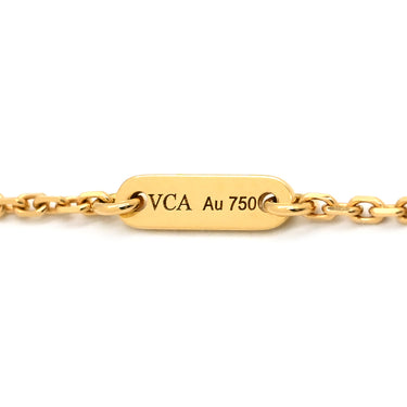 ヴァンクリーフアーペル Van Cleef & Arpels スウィート アルハンブラ ペンダント VCARF69100 パールホワイト×イエローゴールド K18YG マザーオブパール ネックレス 白 Au750 18K YG シェル