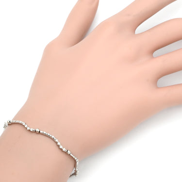 デビアス DE BEERS LINE ラインブレスレット ホワイトゴールド K18WG ダイヤモンド ブレスレット ダイヤモンド デザインブレス