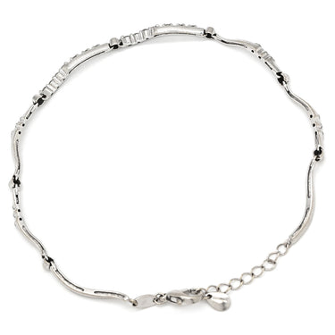 デビアス DE BEERS LINE ラインブレスレット ホワイトゴールド K18WG ダイヤモンド ブレスレット ダイヤモンド デザインブレス