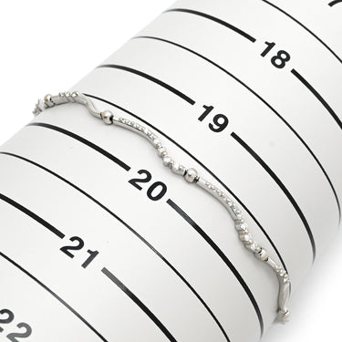 デビアス DE BEERS LINE ラインブレスレット ホワイトゴールド K18WG ダイヤモンド ブレスレット ダイヤモンド デザインブレス