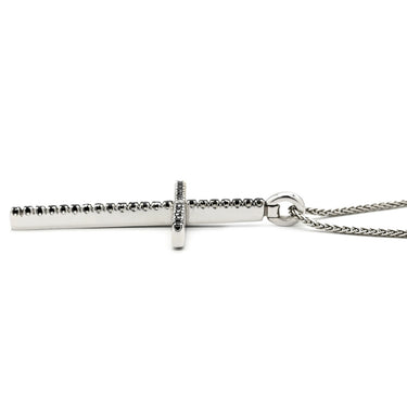 ダミアーニ DAMIANI ミステリークロス ダイヤモンド ブラック×ホワイトゴールド K18WG ダイヤモンド ブラックダイヤモンド ネックレス ブラックダイヤ 十字架 CROSS ペンダント