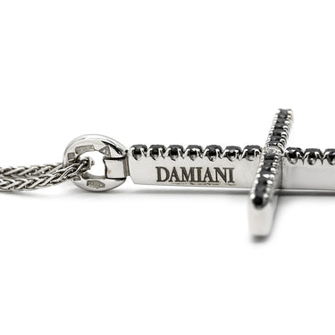 ダミアーニ DAMIANI ミステリークロス ダイヤモンド ブラック×ホワイトゴールド K18WG ダイヤモンド ブラックダイヤモンド ネックレス ブラックダイヤ 十字架 CROSS ペンダント