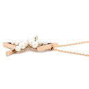 タサキ TASAKI アブストラクト スター パールホワイト×ピンクゴールド K18PG パール ネックレス TASAKI 18K 750 真珠 星 サクラゴールド