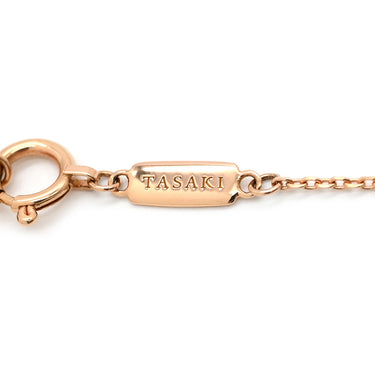 タサキ TASAKI アブストラクト スター パールホワイト×ピンクゴールド K18PG パール ネックレス TASAKI 18K 750 真珠 星 サクラゴールド