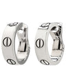 カルティエ Cartier LOVE フープ イヤリング クラシックモデル ホワイトゴールド K18WG ピアス K18 18K 750 WG