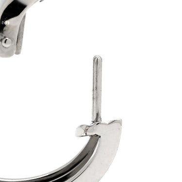 カルティエ Cartier LOVE フープ イヤリング クラシックモデル ホワイトゴールド K18WG ピアス K18 18K 750 WG