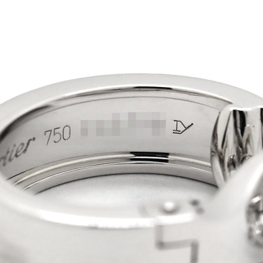 カルティエ Cartier LOVE フープ イヤリング クラシックモデル ホワイトゴールド K18WG ピアス K18 18K 750 WG