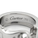 カルティエ Cartier LOVE フープ イヤリング クラシックモデル ホワイトゴールド K18WG ピアス K18 18K 750 WG