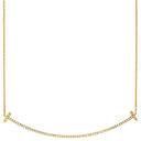ティファニー Tiffany & Co T スマイル ペンダント ダイヤ ラージ イエローゴールド K18YG ダイヤモンド ネックレス T&Co. T smile K18YG Au750 18K 18金