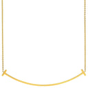 ティファニー Tiffany & Co T スマイル ペンダント ダイヤ ラージ イエローゴールド K18YG ダイヤモンド ネックレス T&Co. T smile K18YG Au750 18K 18金