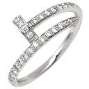 カルティエ Cartier ジュストアンクル SM セミパヴェダイヤ B4231400 ホワイトゴールド K18WG ダイヤモンド #52(JP12) リング 指輪 Au750 18K WG 12号