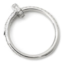 カルティエ Cartier ジュストアンクル SM セミパヴェダイヤ B4231400 ホワイトゴールド K18WG ダイヤモンド #52(JP12) リング 指輪 Au750 18K WG 12号