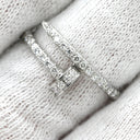 カルティエ Cartier ジュストアンクル SM セミパヴェダイヤ B4231400 ホワイトゴールド K18WG ダイヤモンド #52(JP12) リング 指輪 Au750 18K WG 12号