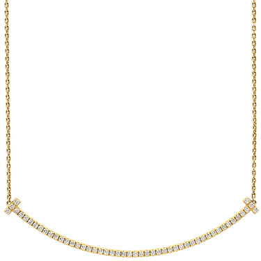 ティファニー Tiffany & Co Tスマイル ペンダント エクストララージ ダイヤモンド 67513509 イエローゴールド K18YG ダイヤモンド ネックレス Au750 18K 18金 Tiffany T smile