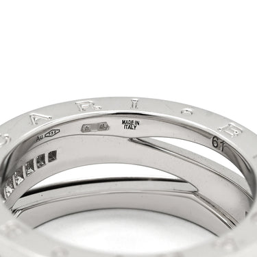 ブルガリ BVLGARI ビーゼロワン B-zero1 レジェンド ダイヤ 355207 ホワイトゴールド K18WG ダイヤモンド #61(JP21) リング 指輪 750 18K WG 19.5号
