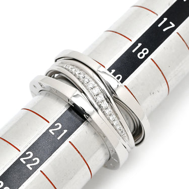 ブルガリ BVLGARI ビーゼロワン B-zero1 レジェンド ダイヤ 355207 ホワイトゴールド K18WG ダイヤモンド #61(JP21) リング 指輪 750 18K WG 19.5号