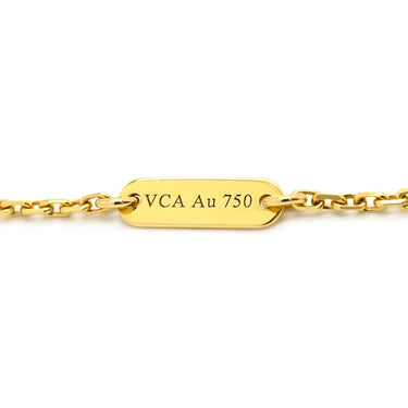 ヴァンクリーフアーペル Van Cleef & Arpels ヴィンテージ アルハンブラ ペンダント VCARA45800 ブラック×イエローゴールド K18YG オニキス ネックレス Au750 18K 黒 オニキス