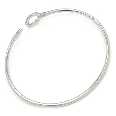 ティファニー Tiffany & Co オーバルキー ワイヤー ダイヤ ホワイトゴールド K18WG ダイヤモンド ブレスレット T&Co. Au750 18K バングル