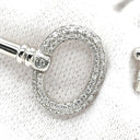 ティファニー Tiffany & Co オーバルキー ワイヤー ダイヤ ホワイトゴールド K18WG ダイヤモンド ブレスレット T&Co. Au750 18K バングル