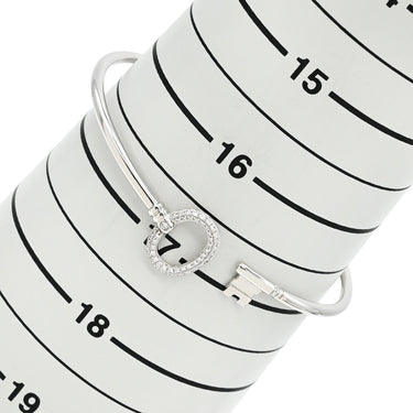 ティファニー Tiffany & Co オーバルキー ワイヤー ダイヤ ホワイトゴールド K18WG ダイヤモンド ブレスレット T&Co. Au750 18K バングル