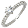ロイヤルアッシャー ROYAL ASSCHER DIAMOND エラ ブライダル ERA688 プラチナシルバー Pt950 ダイヤモンド リング 指輪 ダイヤ ソリティア ハーフエタニティ Pt950 6号