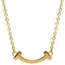 ティファニー Tiffany & Co Tスマイル ミニ ペンダント 62617640 イエローゴールド K18YG ネックレス T＆Co. T smile K18YG Au750 18K 18金