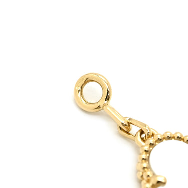 ヴァンクリーフアーペル Van Cleef & Arpels ヴィンテージアルハンブラ 5モチーフ VCARA41800 パールホワイト×イエローゴールド K18YG マザーオブ パール ブレスレット 白 750 18K YG シェル