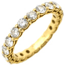 ティファニー Tiffany & Co フォーエバー バンド フルダイヤ イエローゴールド K18YG ダイヤモンド リング 指輪 T＆Co. 18K 750YG ダイヤモンド 9号