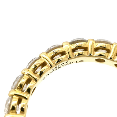 ティファニー Tiffany & Co フォーエバー バンド フルダイヤ イエローゴールド K18YG ダイヤモンド リング 指輪 T＆Co. 18K 750YG ダイヤモンド 9号