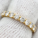 ティファニー Tiffany & Co フォーエバー バンド フルダイヤ イエローゴールド K18YG ダイヤモンド リング 指輪 T＆Co. 18K 750YG ダイヤモンド 9号