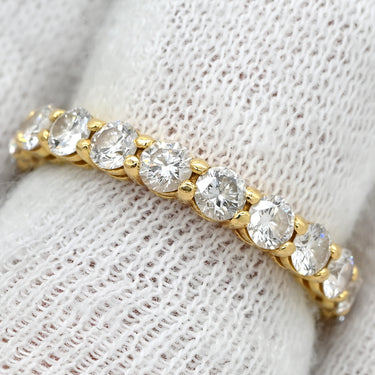 ティファニー Tiffany & Co フォーエバー バンド フルダイヤ イエローゴールド K18YG ダイヤモンド リング 指輪 T＆Co. 18K 750YG ダイヤモンド 9号