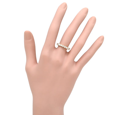 ティファニー Tiffany & Co フォーエバー バンド フルダイヤ イエローゴールド K18YG ダイヤモンド リング 指輪 T＆Co. 18K 750YG ダイヤモンド 9号