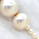 タサキ TASAKI マベパール パールホワイト×イエローゴールド K18YG パール ネックレス Au750 18K 18金 真珠 5P 5粒 グラデーション ライン アーチ