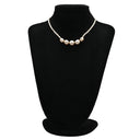 タサキ TASAKI マベパール パールホワイト×イエローゴールド K18YG パール ネックレス Au750 18K 18金 真珠 5P 5粒 グラデーション ライン アーチ