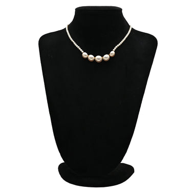 タサキ TASAKI マベパール パールホワイト×イエローゴールド K18YG パール ネックレス Au750 18K 18金 真珠 5P 5粒 グラデーション ライン アーチ