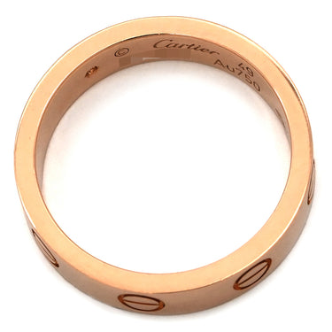 カルティエ Cartier LOVE ミニラブリング 1Pダイヤ B4050700 ピンクゴールド K18PG ダイヤモンド #49(JP9) リング 指輪 スモールモデル LOVE Ring 750 18K PG 9号