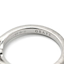 グラフ GRAFF パラゴン ソリティア プラチナシルバー K18WG ダイヤモンド リング 指輪 プラチナ950 1石 1P 立爪 ダイヤ 0.52ct 6.5号